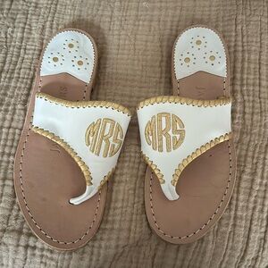 Mrs. Jack Roger’s sandals, worn once